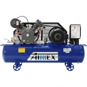 AIRREX 5馬力オイル式コンプレッサ 三相200V 50Hz 幅1400×奥行430×高さ840mm HXT37EG-10M5の商品画像
