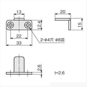 アトムリビンテック 下部ガイド クロメート H...の詳細画像1