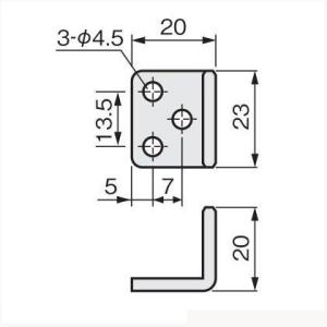アトムリビンテック 下部ガイド クロメート N...の詳細画像1