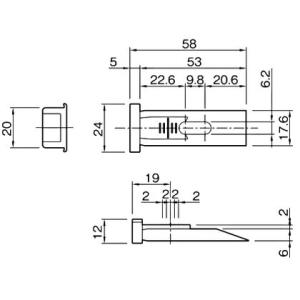 ATOM 上部ピボット受け金具 クロメート H...の詳細画像1