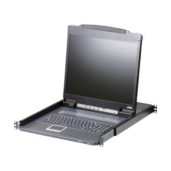 ATEN 19インチLCDコンソールドロワー ロングレール CL3000NJJL 1式