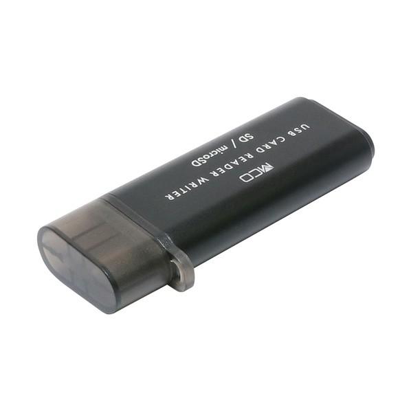 アズワン SDカードリーダ Type-C USB3.0 USR-CSD3/BK 1個