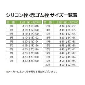 アズワン 赤ゴム栓 6-337-03の詳細画像2