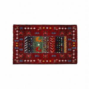 アズワン 玄関マット トルコ製 ウィルトン織り 約70×120cm 抗菌防臭 消臭機能 へたりにくい レッド 1311190246401