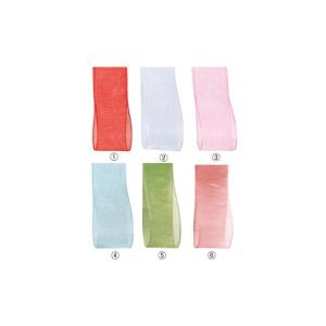 アズワン リボン オーガンジー 15mm幅 ダークピンク 61-275-10-6