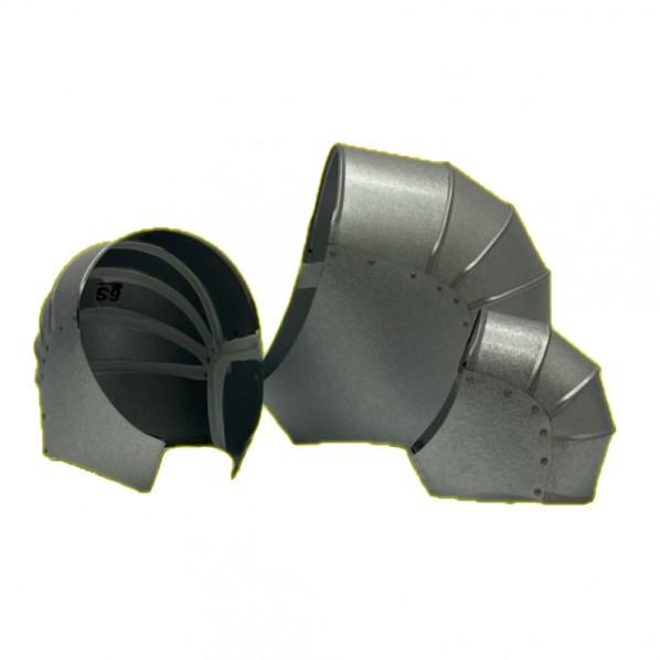 ※法人専用品※旭産業(外装材) ラッキングエルボカバーらくえる NO.2 ガルバリウム 外径80φ ...