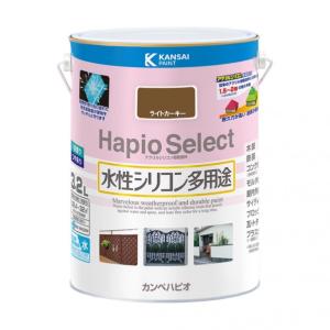 カンペハピオ ハピオセレクト 水性多用途つやあり ライトカーキー 3.2L