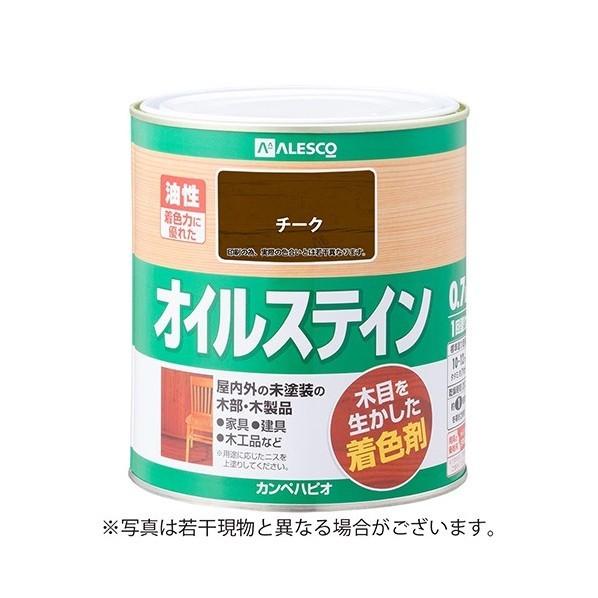 カンペハピオ オイルステインA（木目を活かした半透明着色仕上）油性木材着色剤 チーク 0.7L 00...