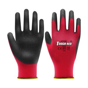 1470 タフレッド 10双売り（1双×10） 背抜き手袋 天然ゴム アトム