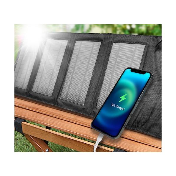 エアージェイ ソーラー充電器7WBK AJ-NSOLAR7W BK