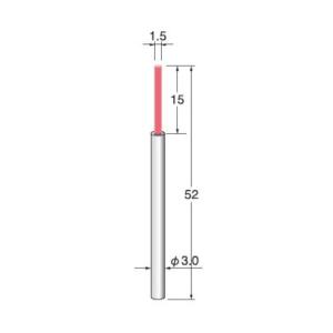 アルゴファイルジャパン ファイバーストーンブラシ Φ1.5X15軸 Φ3.0 52L BM1530F｜diy-tool