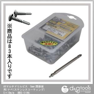 アックスブレーン AXマルチドリルビス5mm(厚鉄板用)ナベ(ステンレスコーティング)