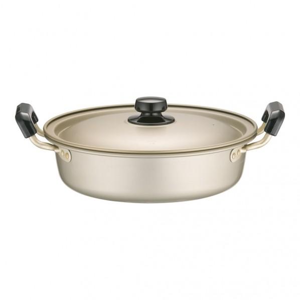 アカオアルミ しゅう酸 実用鍋(硬質) 浅型 28cm AZT8806