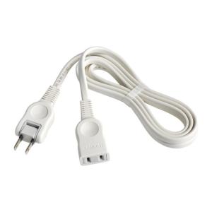 朝日電器 延長コード ホワイト 2m W-1512NB(W) 1