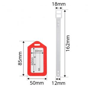 アーテック ネームタグ レッド 85×50×4...の詳細画像5