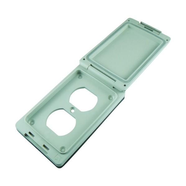 アラオ アメリカン電機防じん・防水形シーロックプレ−ト複式１ケ用 129 x 80 x 36 mm ...