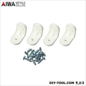 アイワ金属(AIWA) アングルブラケット(ジョイント金具) ホワイト AP-1301W