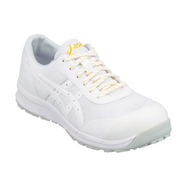 アシックス ウィンジョブ CP21E 静電気帯電防止靴 (安全靴・セフティシューズ) ホワイト×ホワ...