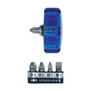 アネックス(ANEX) ワイドハンドル超短スタービードライバービット5本組