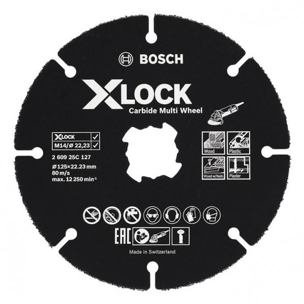 ボッシュX-LOCKカーバイドマルチホイール125mm125×126×2.5mm260925C127
