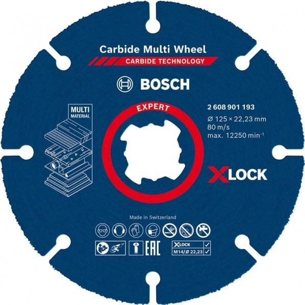 ボッシュX-LOCKカーバイドマルチホイール125×125×1.6mm2608901193