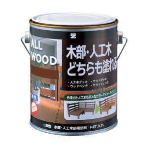 水性木部塗料 ALL WOOD 3L 色：艶消しブラック 艶消し黒 : BAN-ZI