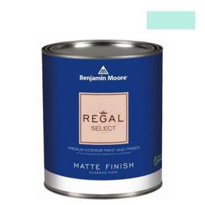 ベンジャミンムーアペイント リーガルセレクトマット艶消しエコ水性塗料 florida aqua 1L...