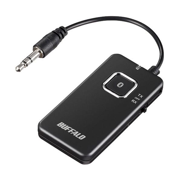 バッファロー Bluetoothオーディオトランスミッター&amp;レシーバー 低遅延対応モデル ブラック ...