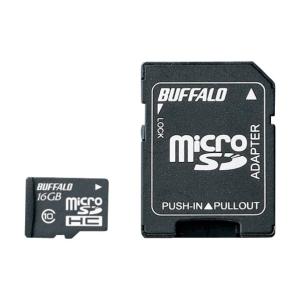 バッファロー Class10 microSDHCカード SD変換アダプター付 16GB RMSD-16GC10AB