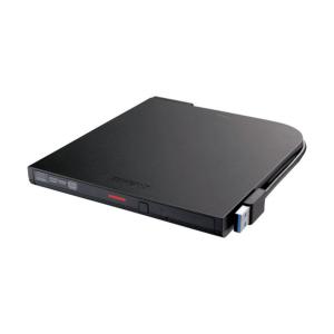 バッファロー USB3．2(Gen1)対応 ポータブルDVDドライブ 書込ソフト添付 ブラック DVSM-PTCV8U3-BKB｜diy-tool