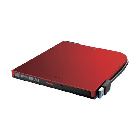 バッファロー USB3．2(Gen1)対応 ポータブルBDドライブ 書込ソフト添付 レッド BRXL...