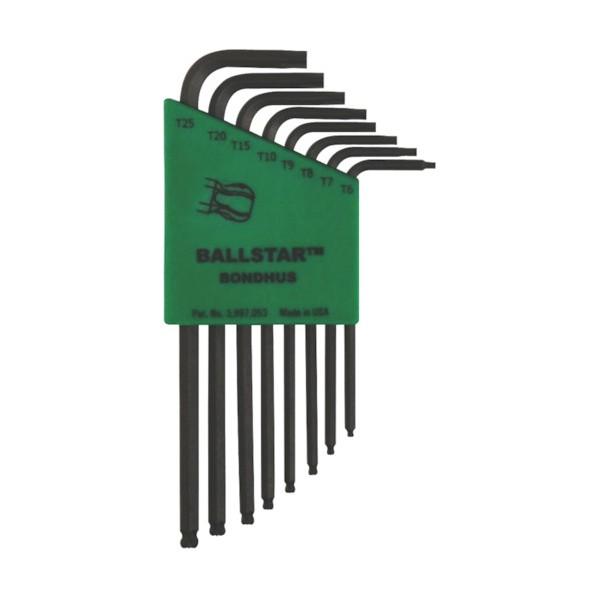 ボンダス ボールポイントスターＬ−レンチセット８本組（Ｔ６−Ｔ２５） 175 x 90 x 20 m...