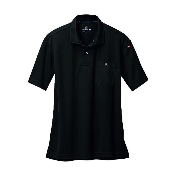 バートル 半袖ポロシャツ 667-35-L ブラック 667-35-L