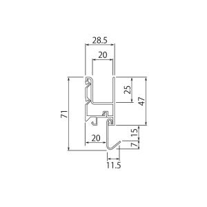 ベルク スリム長押 アイボリー 600 MR4315の詳細画像2