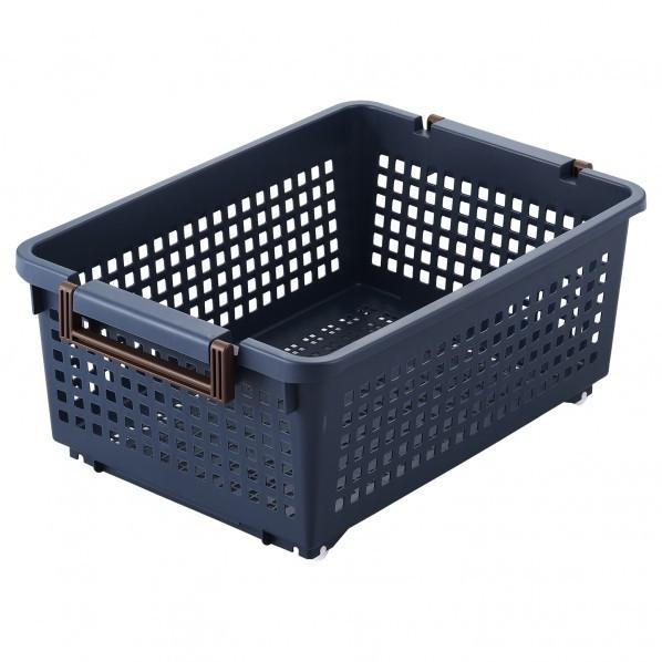 ベストコ Free storage ハンディーバスケット ネイビー ワイド MA-2244