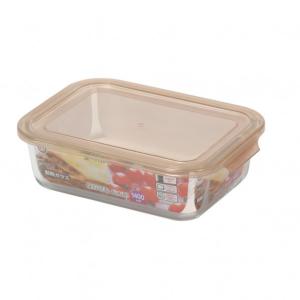 ベストコ NEW STYLE 耐熱ガラス保存容器 1400ml ワームグレー 1.4L LD-319 ガラス 保存容器 耐熱ガラス 保存 長方形 冷凍