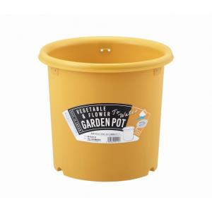 ベストコ ベジタブル&フラワー ガーデンポット モスイエロー 8号 MA-3116 野菜 花 ガーデニング ポット イエロー 穴 支柱 簡単 固定 園