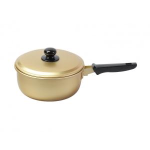 ベストコ 黄金 軽くて丈夫なアルミ鍋 片手鍋18cm NQ-0071 アルミ アルミ鍋 黄金 鍋 片手 片手鍋 熱伝導 丈夫 軽い