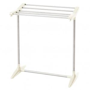 ベストコ コンパクトタオル掛け  ライトグレー NY-280 タオル掛け タオル 洗濯 ものほし 物干し コンパクト スチールパイプ