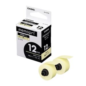 カシオ計算機 カシオ メモプリテープ 12mm 黄 幅 XA-12YW