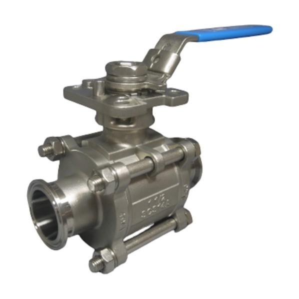 コンサス 316 サニタリボールバルブCSS ヘルール1S 内バフ ロック CSS-FS2-10S-...