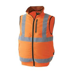 CUC Cs 180002-141-4L 安全EFベスト 蛍光橙赤 蛍光オレンジレッド