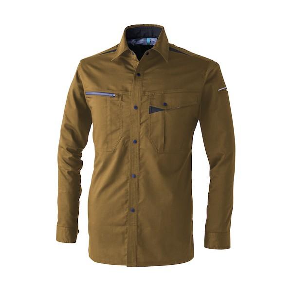 CUC T/Cストレッチシャツ カーキ M カーキ 351011-08-M 1着