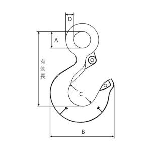 クロスビー社 アイフック 基本使用荷重60t ...の詳細画像1