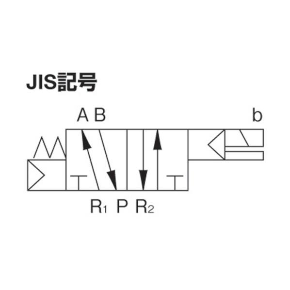 CKD ４Ｋシリーズパイロット式５ポート弁セレックスバルブ 123 x 85 x 39 mm 4KB...