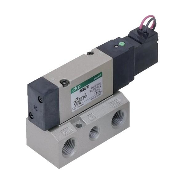 CKD ４Ｋシリーズパイロット式５ポート弁セレックスバルブ 4KB110-06-DC24V