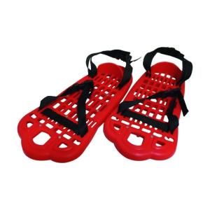 コンパル プラかんじきワンタッチ式雪上歩行用品 レッド
