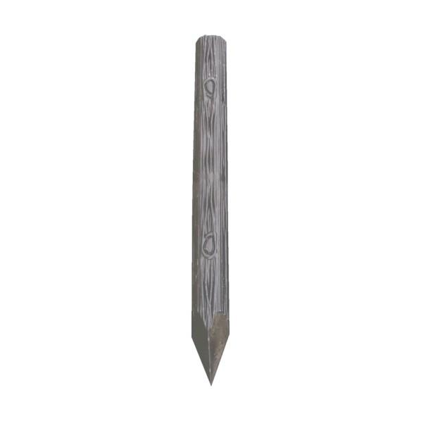 ダイケンカセイ 樹脂製擬木杭100X1200 穴なし G1012N
