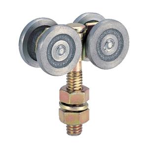 ダイケン 2号ドアハンガー用複車 クロメートメッキ 106 x 107 x 44 mm 2-4WH