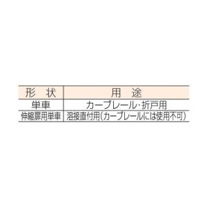 ダイケン 3号ドアハンガー用単車 クロメートメ...の詳細画像1